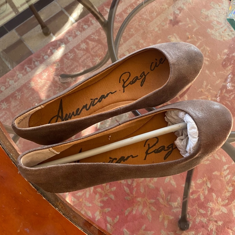 Taupe brown Flats